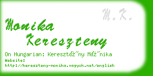 monika kereszteny business card